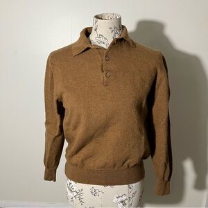 Tendenza Women’s Italian Wool Sweater Small Made in Italy Tan Camel Size Small